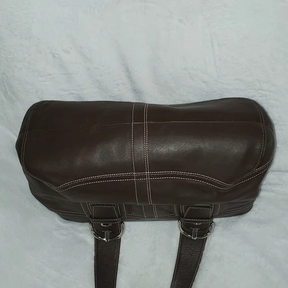 Coach Soho Brown Leather Shoulder Bag - Picture 9 of 16